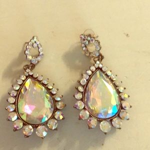 Fun rhinestone teardrop earrings